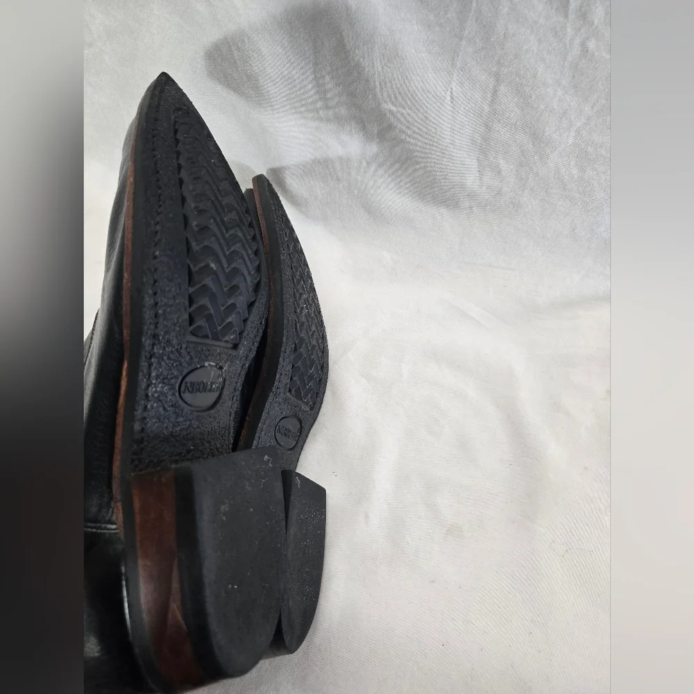 Tony Murga Size 11D Black Leather Custom Handmade Ankle Boots